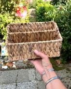 Rieten Postbak Birma Riet met 2 Vakken, Ophalen of Verzenden, Zo goed als nieuw, Rond