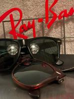 Vintage SETJE B&L Ray-Ban Wayfarer II zwart en tortoise W8W9, Ray-Ban USA, Zonnebril, Overige kleuren, Ophalen of Verzenden