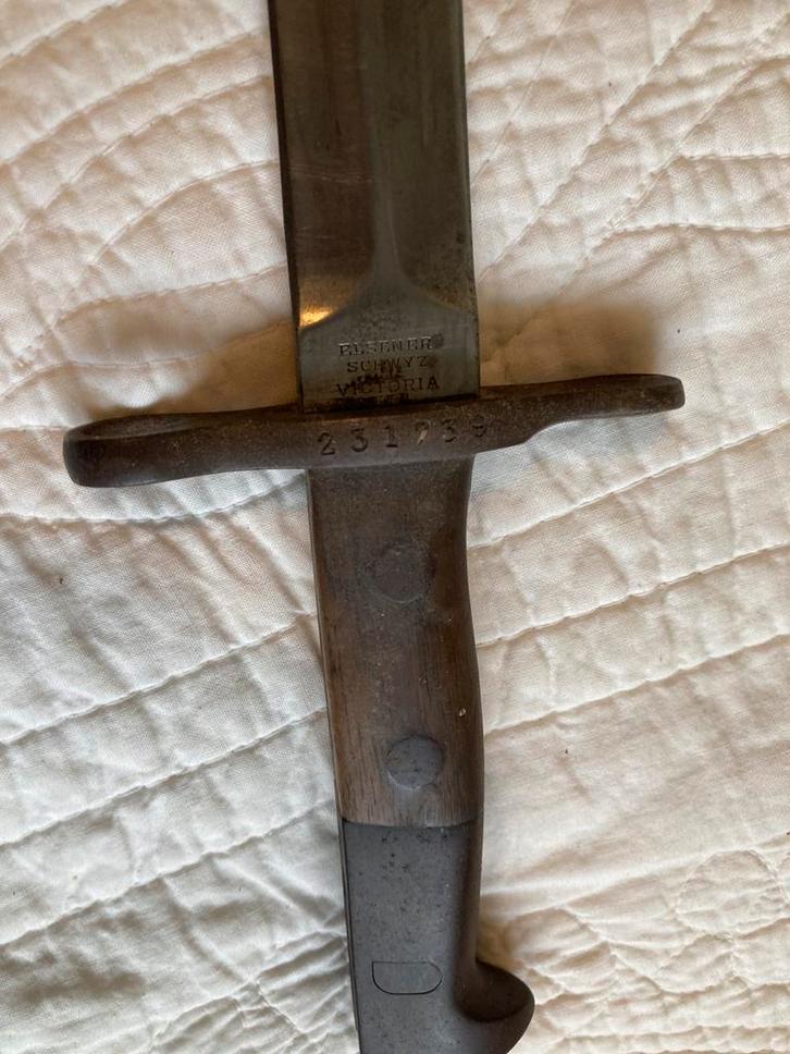 Bajonet 1917 Zwitsers. Elsener Schweiz Victoria, Verzamelen, Militaria | Tweede Wereldoorlog, Landmacht, Mes of Dolk, Overige gebieden