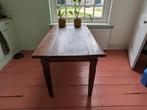 Eettafel donker hout, Huis en Inrichting, Tafels | Eettafels, Ophalen, Gebruikt, 50 tot 100 cm, Vijf personen of meer