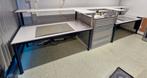2 labtafels / werktafels / werkbank / paktafels 459 cm, Doe-het-zelf en Verbouw, Werkbanken, Ophalen, Gebruikt, 170 cm of meer