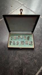 Set van antieke zilveren (800) tafelnummers, Antiek en Kunst, Ophalen of Verzenden