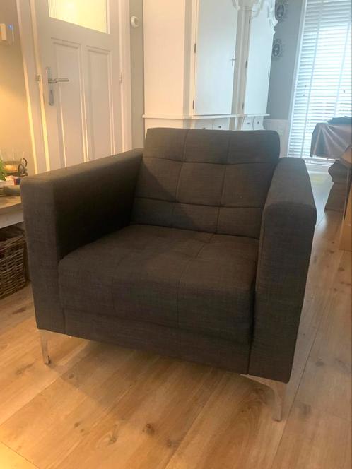 Antraciet zwartige comfortabele fauteuil, Huis en Inrichting, Fauteuils, Zo goed als nieuw, Stof, Ophalen of Verzenden