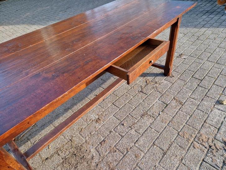 Antieke Franse eiken boerentafel, Antiek en Kunst, Antiek | Meubels | Tafels, Ophalen