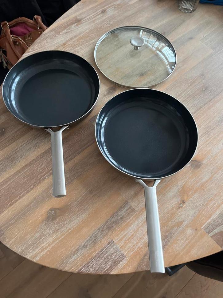 Royaal van Kempen en Begeer pan - 28 cm, Huis en Inrichting, Keuken | Potten en Pannen, Gebruikt, Koekenpan of Braadpan, Rvs, Inductieplaat