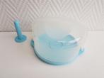 T335 Mini taartdoosje, CD doosje en meer Tupperware, Huis en Inrichting, Ophalen of Verzenden, Nieuw, Blauw, Overige typen