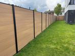 Ruim 20 meter Composiet Schutting Eiken - inclusief palen, Kunststof, 1 tot 2 meter, Vlotbrugweg 19a in Almere, Compoziet B.V.