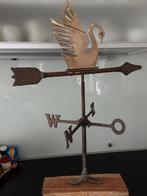 Windwijzer met Zwaan - Geelkoper, Antiek en Kunst, Antiek | Woonaccessoires, Ophalen of Verzenden