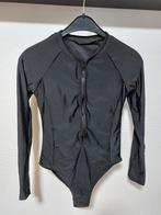Zwart badpak lange mouw rits - Nieuw!, Kleding | Dames, Badmode en Zwemkleding, Zwart, Nieuw, Badpak, Ophalen of Verzenden