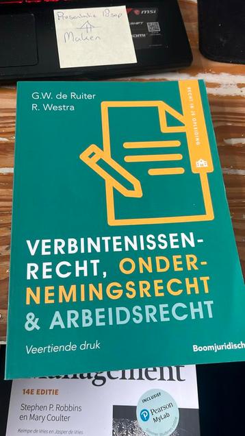 Verbintenissenrecht, ondernemingsrecht & arbeidsrecht beschikbaar voor biedingen