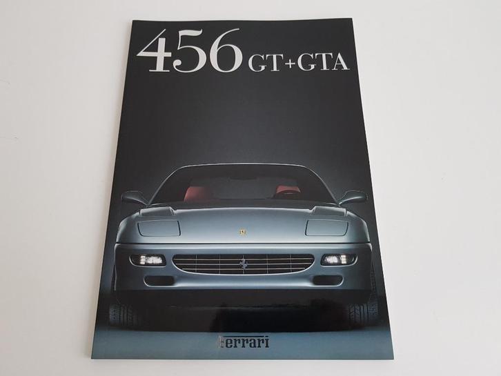 FERRARI - 456GT + 456GTA brochure + witte hoes - 1997, Boeken, Auto's | Folders en Tijdschriften, Zo goed als nieuw, Ferrari, Ophalen of Verzenden