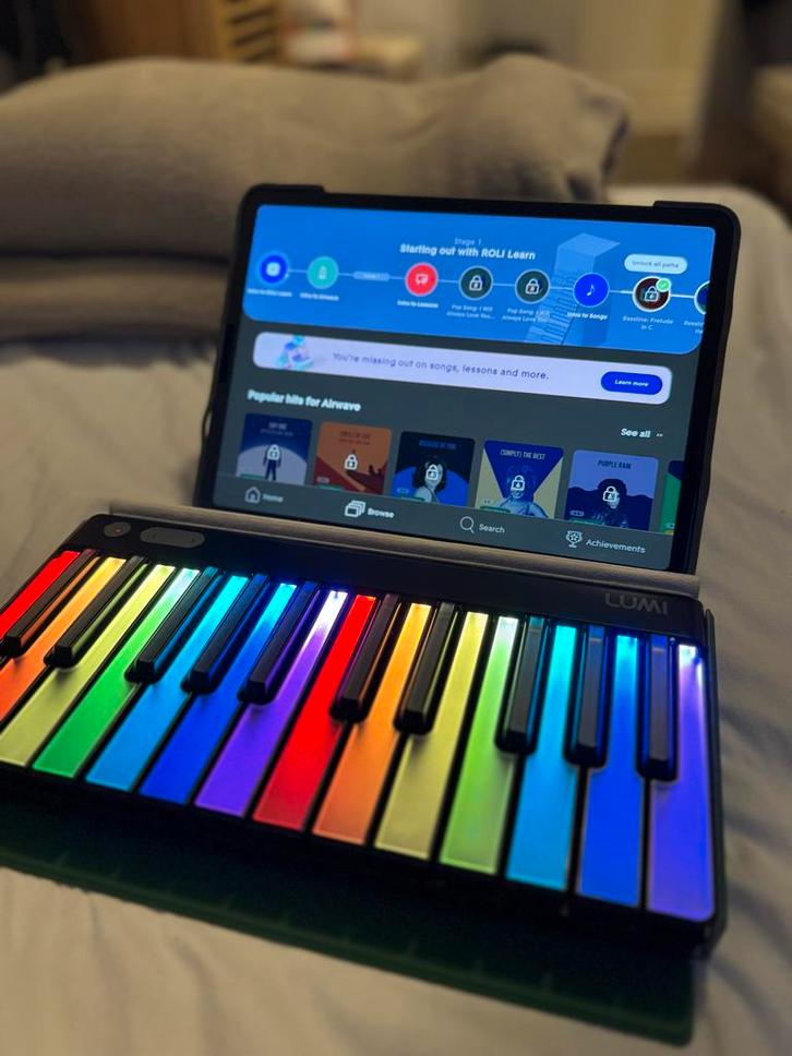 LUMI Keyboard by ROLI (Piano M) - Met SnapCase, Muziek en Instrumenten, Keyboards, Zo goed als nieuw, Overige aantallen, Overige merken