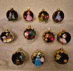 11 Disney kerstballen prinsessen mickey Lion King, Ophalen of Verzenden, Leeuwenkoning of Jungle Boek, Zo goed als nieuw, Beeldje of Figuurtje