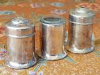 Oud silverplate peper, zout en mosterd uit Engeland., Antiek en Kunst, Ophalen of Verzenden