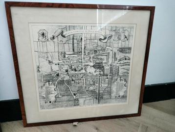 Plattegrond Den Haag 1570 - Zeldzame Kaart! beschikbaar voor biedingen