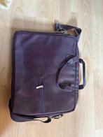 Paarse vegan leather laptop bag, Ophalen of Verzenden, Zo goed als nieuw, Trolleytas