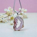 Agaat x Amethist hanger, Ophalen of Verzenden, Paars, Steen of Mineraal