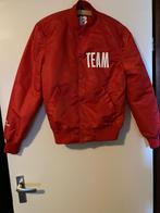 Justin Bieber jas Purpose Stadium tour 2017 H&M maat XS Rood, Verzenden, Zo goed als nieuw, H&M, Rood