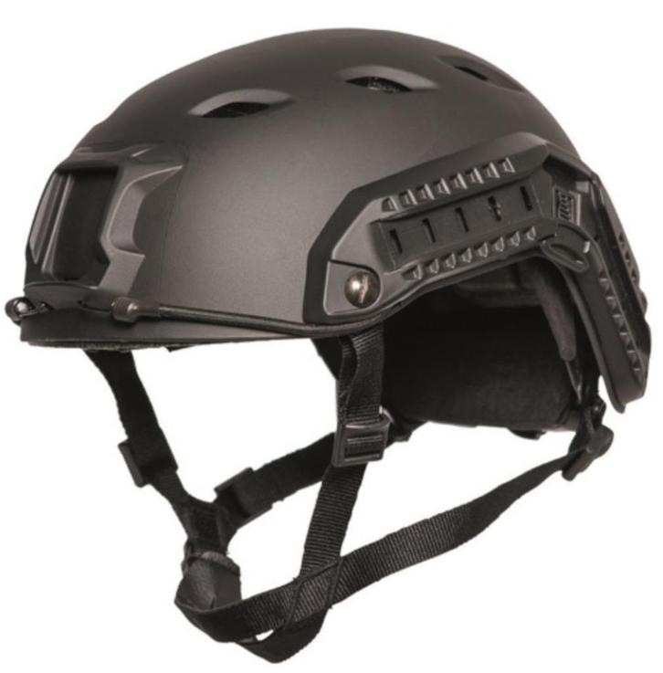 leger US BLACK ′FAST′W/RAIL PARATROOPER HELMET, Verzamelen, Militaria | Algemeen, Landmacht, Nederland, Verzenden