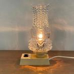 vintage design LAMP bedlampje Massive Mid Century MCM retro, Gebruikt, Ophalen of Verzenden, Glas, Minder dan 50 cm