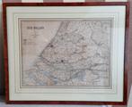 Zuid Holland kaart Kuyper 1893 ingelijst, Antiek en Kunst, Kunst | Etsen en Gravures, Ophalen