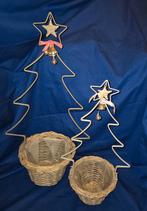 Z.G.A.N 2 x mooie bloempot met frame Kerstboom, Diversen, Kerst, Ophalen of Verzenden, Zo goed als nieuw