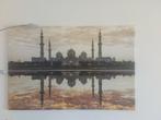 Abu Dhabi Moskee Schilderijen (2x), Huis en Inrichting, Ophalen, Minder dan 50 cm, Minder dan 50 cm, Print