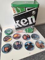 Heineken Bierblik  en  Onderzetters, Verzamelen, Ophalen of Verzenden, Viltje(s), Heineken