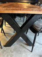 mango hout tafel, 200 cm of meer, Zo goed als nieuw, Vijf personen of meer, Mango hout