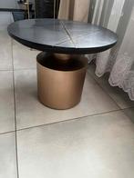 Marmer bijzettafel  salontafel, Ophalen, 50 tot 100 cm, Rond, 50 tot 100 cm