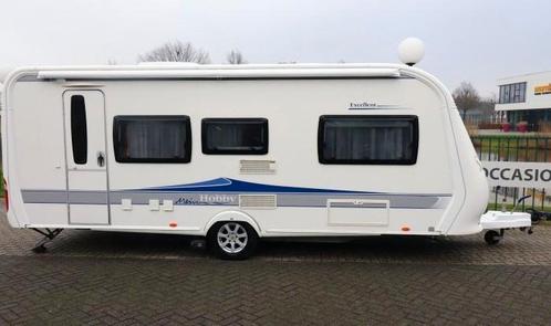Hobby 540 KMFE, uniek 3 stapelbedden (6 pers.!), Caravans en Kamperen, Caravans, Bedrijf, meer dan 6, Overige, Hobby, Frans bed
