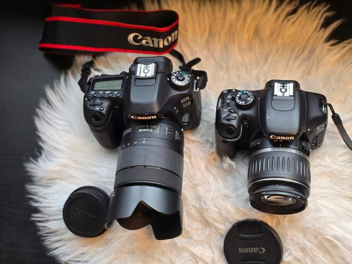 Canon 80D + 550D met lenzen - Wegens verhuizing!, Audio, Tv en Foto, Fotocamera's Digitaal, Zo goed als nieuw, Spiegelreflex, Canon