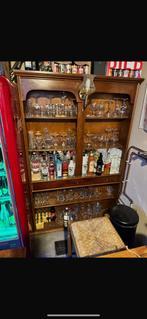 Bruin cafe / bar, Huis en Inrichting, Ophalen of Verzenden, Gebruikt, Inclusief barstoelen