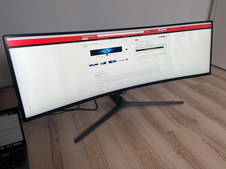 Samsung 49 inch Curved Gaming Monitor, Computers en Software, Monitoren, Gebruikt, 101 t/m 150 Hz, DisplayPort, Gaming, Ingebouwde speakers