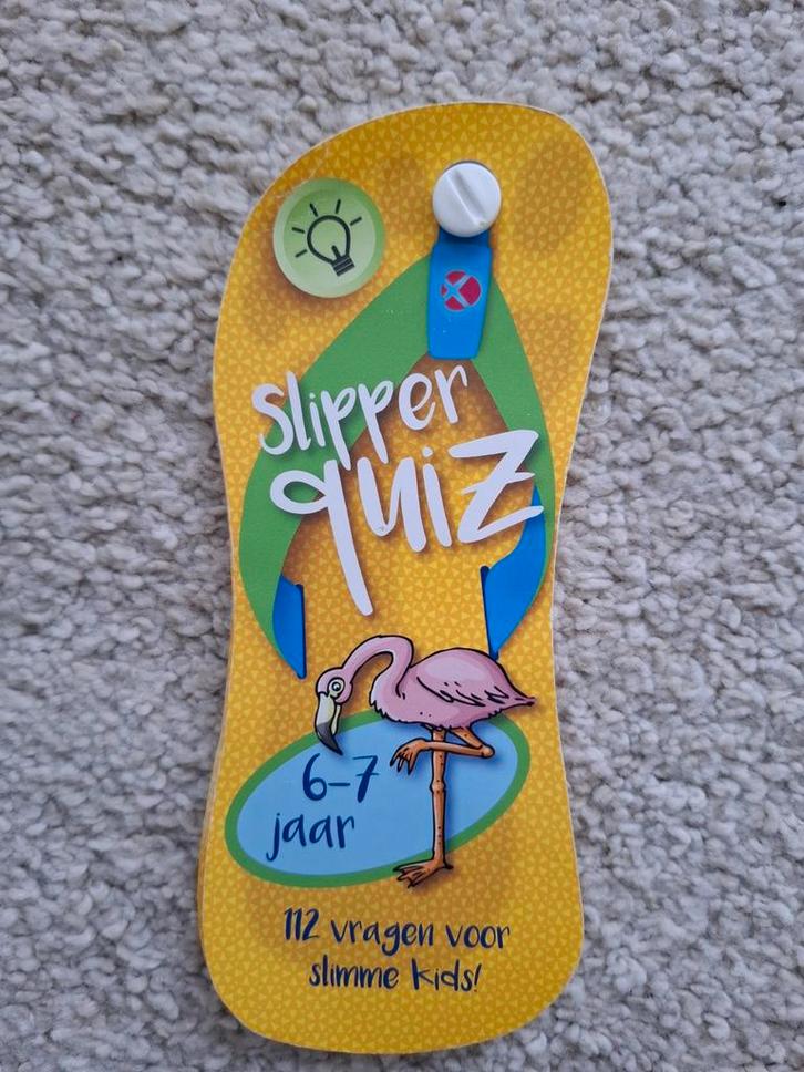 Slipper Quiz voor kinderen 6-7 jaar, Hobby en Vrije tijd, Denksport en Puzzels, Zo goed als nieuw, Overige typen, Minder dan 500 stukjes