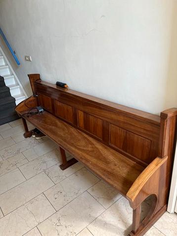 Antieke Kerkbank - Massief Hout beschikbaar voor biedingen