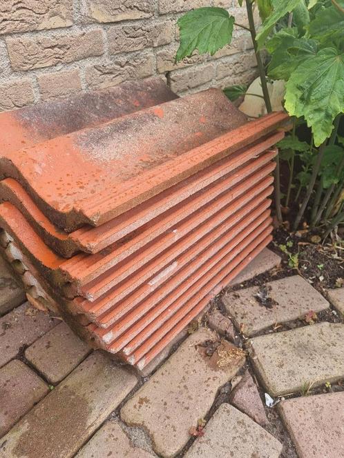 Rode aardewerk dakpannen, Doe-het-zelf en Verbouw, Dakpannen en Dakbedekking, Gebruikt, Dakpannen, Steen of Klei, Rood, 5 tot 10 m²