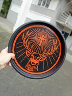 Jagermeister snaps dienblad hert oranje zwart bier, Ophalen of Verzenden, Gebruikt, Glas of Glazen, Overige merken