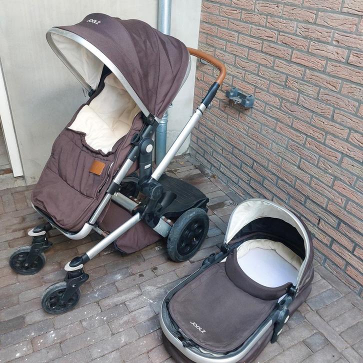 joolz kinderwagen reiswieg bruin voetenzak, Kinderen en Baby's, Kinderwagens en Combinaties, Gebruikt, Combiwagen, Overige merken