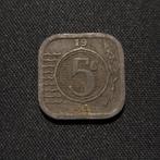 5 cent 1941 zink, Postzegels en Munten, Munten | Nederland, Verzenden, Koningin Wilhelmina, 5 cent, Losse munt