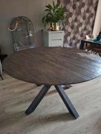 Ronde eettafel - 150cm doorsnede, Gebruikt, Rond, Vier personen, Industrieel
