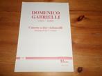 Domenico gabrielli - canone a due violoncelli for viola, Klassiek, Ophalen of Verzenden, Zo goed als nieuw, Viool of Altviool