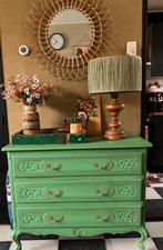 Ladenkast groen, Huis en Inrichting, Ophalen, Gebruikt, Landelijk/ brocante, 100 tot 150 cm