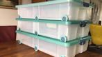 Opbergboxen, doorzichtig,onder het bed., Doe-het-zelf en Verbouw, Kratten en Dozen, Overige typen, Minder dan 35 cm, Zo goed als nieuw
