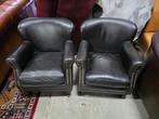 Compacte Chesterfield fauteuils - Elegante stijl, Gebruikt, ., Chesterfield, Ophalen of Verzenden