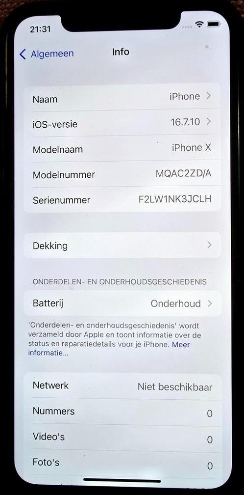 APPLE IPHONE X  Uitstekend geschikt als reserve of back up t, Telecommunicatie, Mobiele telefoons | Apple iPhone, Zo goed als nieuw