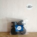 Nieuw: 4x Kunststof Wieltjes (Zwart), Doe-het-zelf en Verbouw, Zwenkwielen, ., Nieuw, Ophalen of Verzenden, .