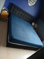 Mooie grote boxspring voor niks vrijdag ophalen, Ophalen, Gebruikt, Tweepersoons, 180 cm