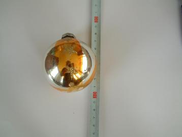 oude glas goud zilver kerstbal nr.5 beschikbaar voor biedingen