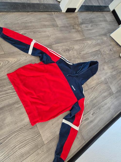 Adidas Originals hoodie Scarlet/Collegiate Navy, Kleding | Heren, Truien en Vesten, Zo goed als nieuw, Maat 48/50 (M), Blauw, Ophalen of Verzenden